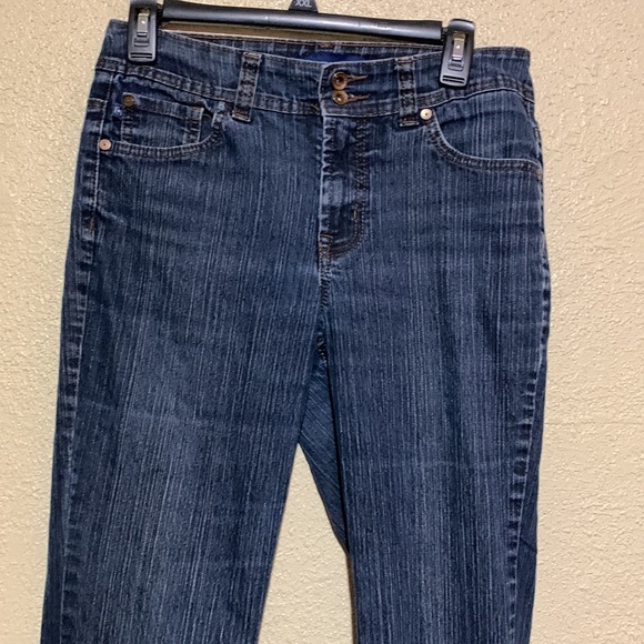 Bandolino Blue Denim Jeans Pants Size 6 Flap Pockets 🌀 - Picture 4 of 16